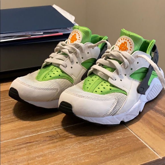 highlighter green sneakers